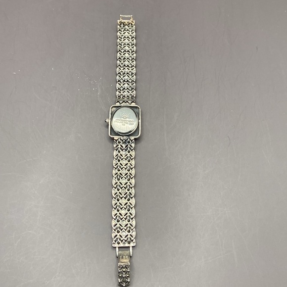 Deb Berkeley Jewelry DBJ Sterling Silver Marcasite Bracelet Watch - Picture 7 of 12